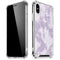Purple and White Tie Dye iPhone XS Max Clear Case